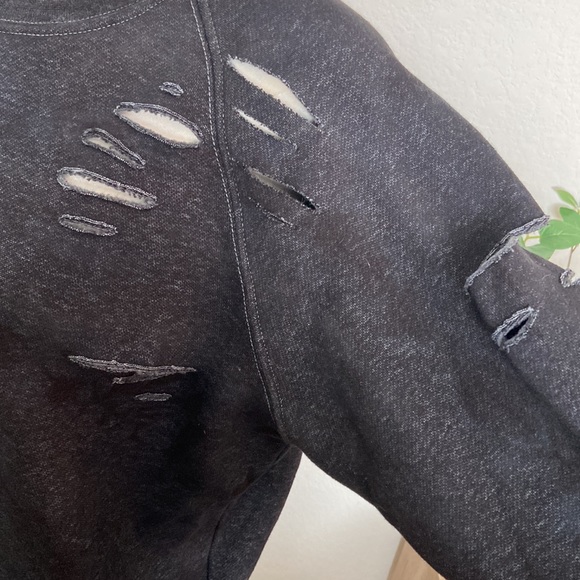 LF Distressed Crew Neck Sweater - Picture 3 of 5